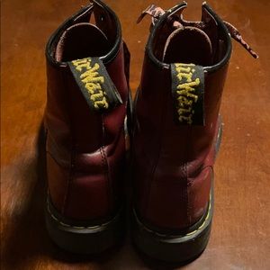 Burgundy 8 hole Doc Martens